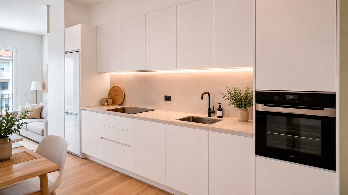 Cocina pequeña en línea